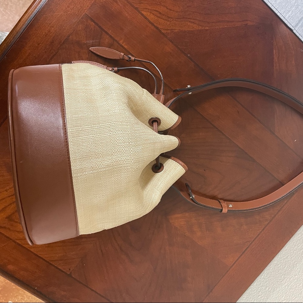 Hunting Season Drawstring in Woven Platano Cognac - Picture 6 of 16